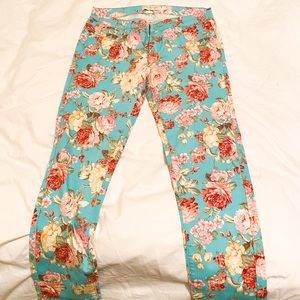 Floral Stretchy Jeans